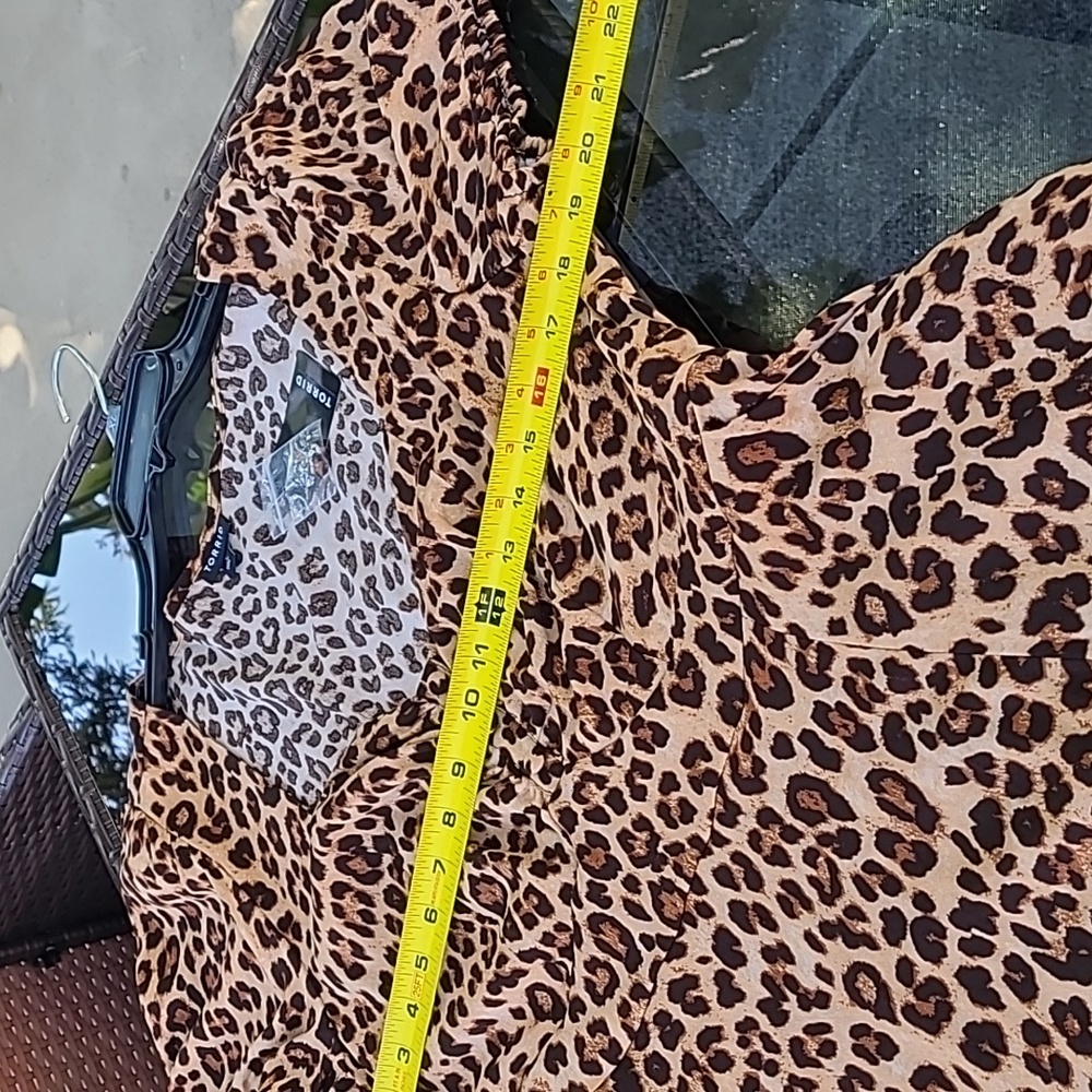 NWT Torrid Leopard Stretch Challis Skater Midi Dress Size 1x 14/16 - Picture 11 of 16